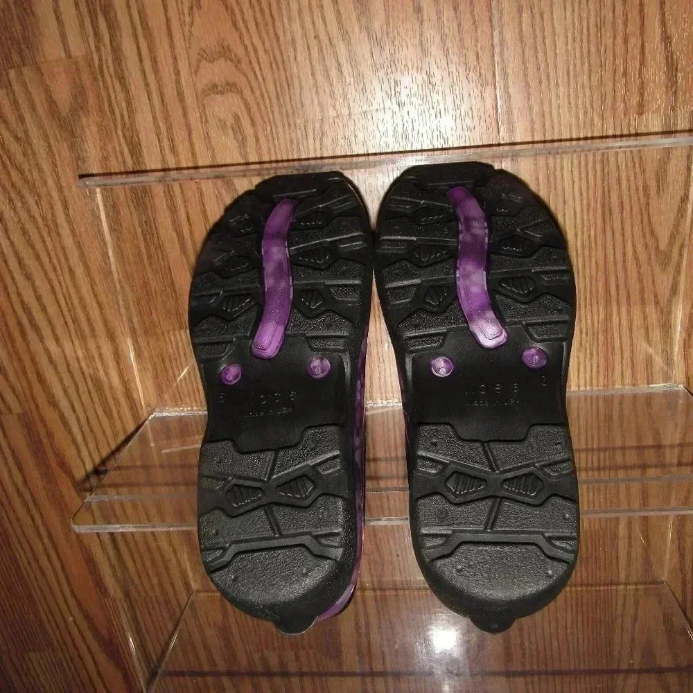 SLOGGERS Paw Print Purple Waterproof Shoes Size 6